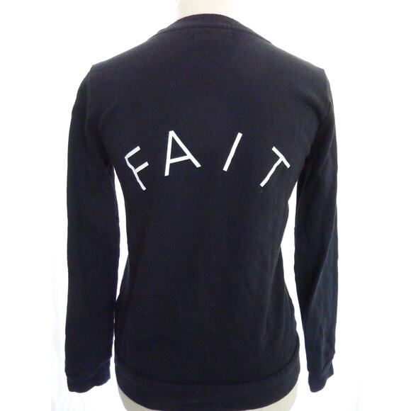 Madewell Bien Fait Black Sweater Top XS - Picture 3 of 5